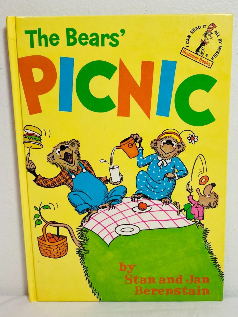 VNTG Berenstain THE BEARS' PICNIC, HC 1966 Beginner Books B-41, VGUC